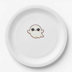 Cute Little Boo Basic Clean Paper Plates