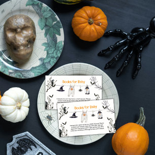 Cute Little Boo Clothesline Books For Baby Shower Enclosure Card