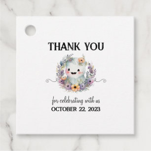 Cute Little Boo Halloween Baby Shower Favor Tags