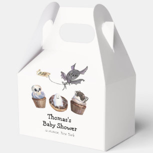 Cute Little Boo Halloween cupcake Baby Shower Favor Boxes