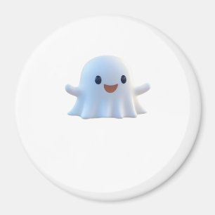 Cute Little Boo Retro Graphic Magnet