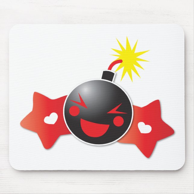 cute little boom! bomb mouse pad (Front)