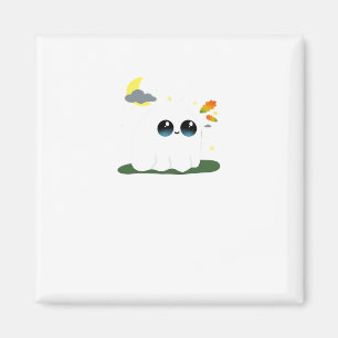 Cute Little Boostie Fall Scene Vintage Classic Magnet