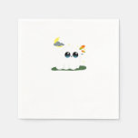 Cute Little Boostie Fall Scene Vintage Classic Napkins