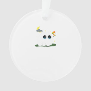 Cute Little Boostie Fall Scene Vintage Classic Ornament