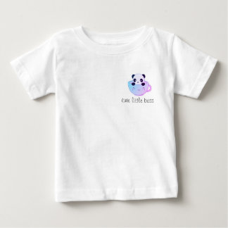 Cute Little Boss – Kawaii Panda in a Cup Sticker Baby T-Shirt