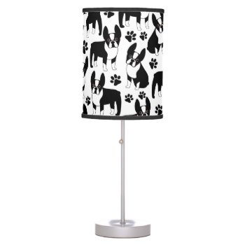 Cute Little Boston Terriers Table Lamp by DoodleDeDoo at Zazzle