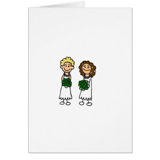 Cute Little Bride Lesbians Cards