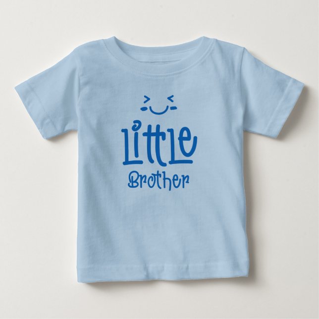 Cute Little Brother Baby/Kid T-Shirt for Boys (Front)