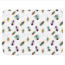 cute little bugs insects baby blanket