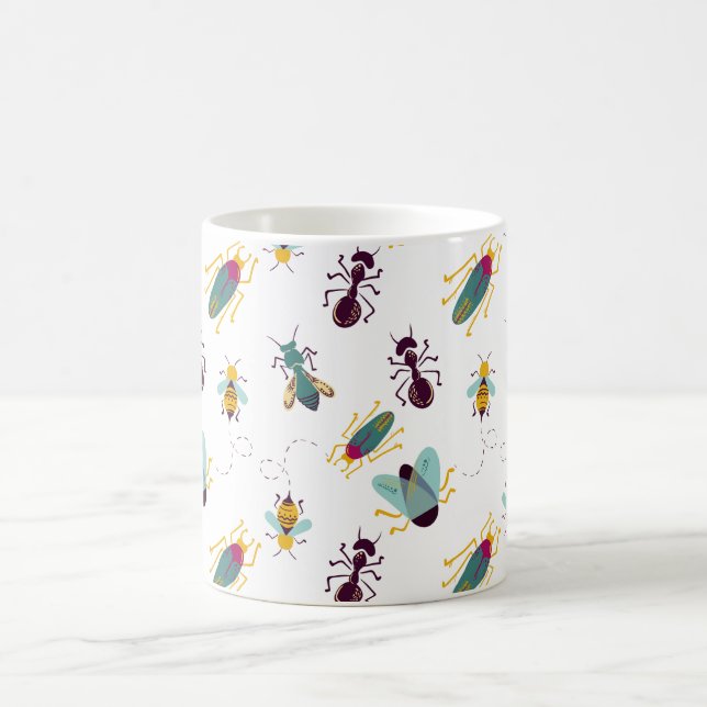 cute little bugs insects coffee mug (Center)