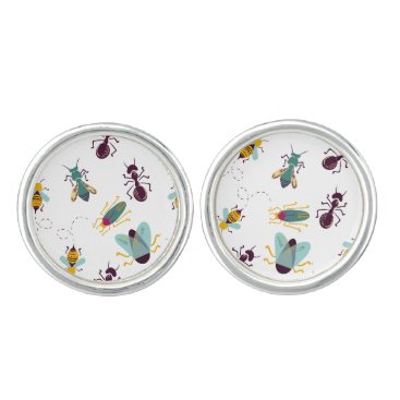 cute little bugs insects cufflinks