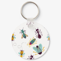 cute little bugs insects keychain