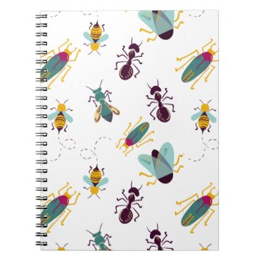 cute little bugs insects notebook