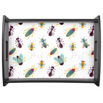 cute little bugs insects serving tray
