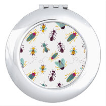 cute little bugs insects vanity mirror