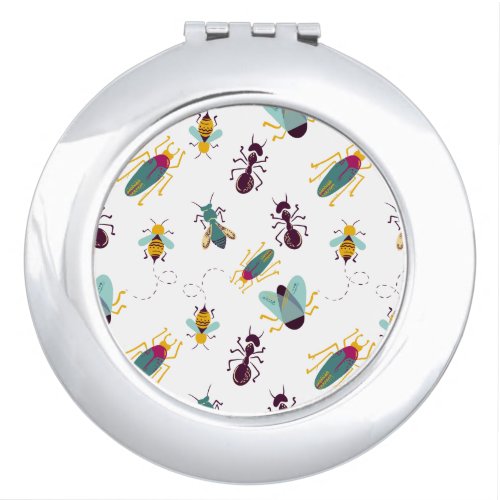 cute little bugs insects vanity mirror