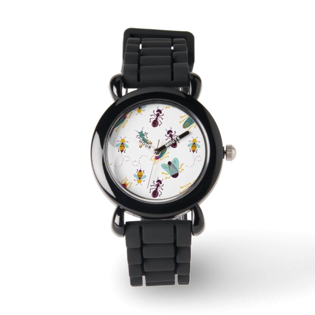 cute little bugs insects watch (Front)