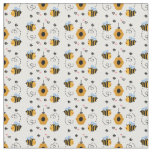 Cute Little Bumble Bee Pattern Fabric