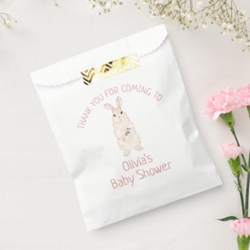 Cute Little Bunny Baby Shower  Thank You   Favor Bag