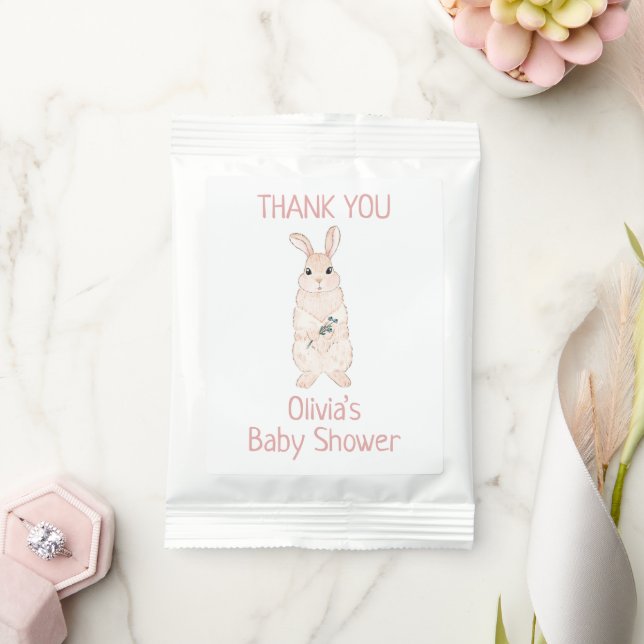 Cute Little Bunny Baby Shower  Thank You   Lemonade Drink Mix (Wedding)
