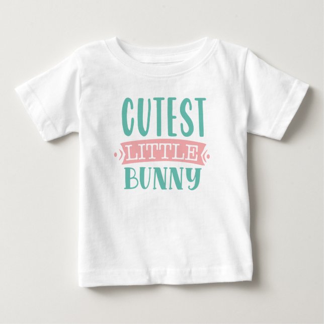 Cute Little Bunny Easter T-Shirt for Kids (Front)