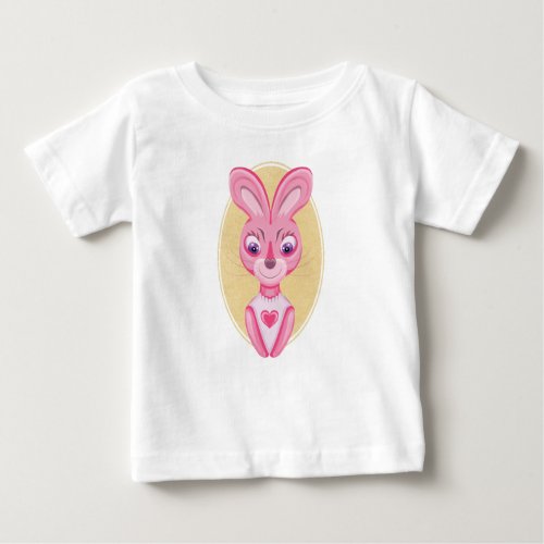 Cute little bunny girl cartoon  baby T_Shirt