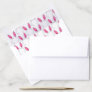 Cute Little Bunny Pink Rabbit Ears Baby Shower Envelope Liner