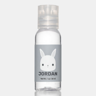 Cute Little Bunny Rabbit  with Personalized Name Hand Sanitizer