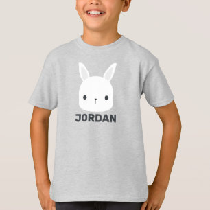 Cute Little Bunny Rabbit with Personalized Name T-Shirt