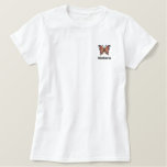Cute Little Butterfly Embroidered Shirt at Zazzle