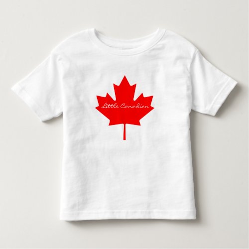 Cute Little Canadian red maple leaf Canada  Toddle Toddler T_shirt