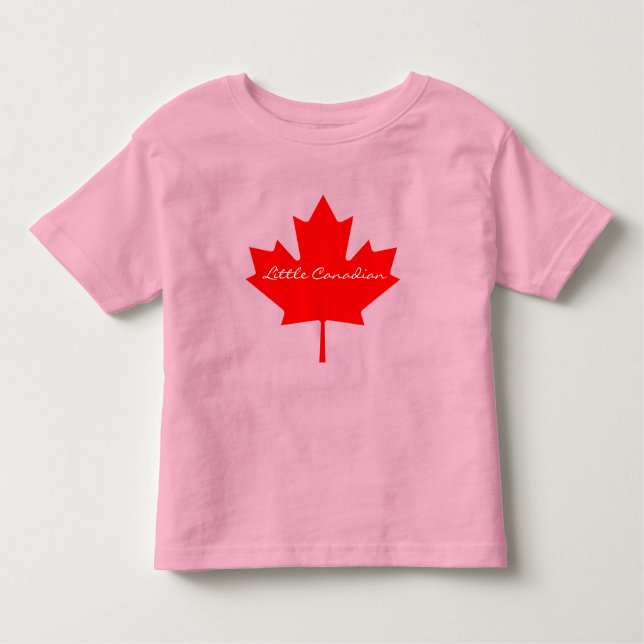 Cute Little Canadian red maple leaf Canada  Toddler T-shirt (Front)