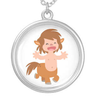 Cute Little Cartoon Centaur Necklace