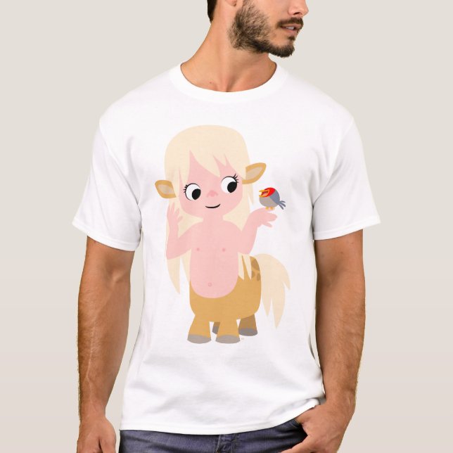 Cute Little Cartoon Centauress Children T-Shirt (Front)