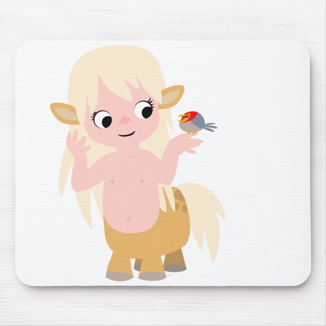 Cute Little Cartoon Centauress Mousepad (Front)