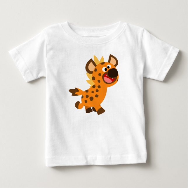 Cute Little Cartoon Hyena Baby T-Shirt (Front)