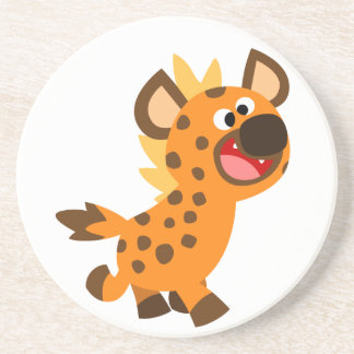 Cute Little Cartoon Hyena Coaster