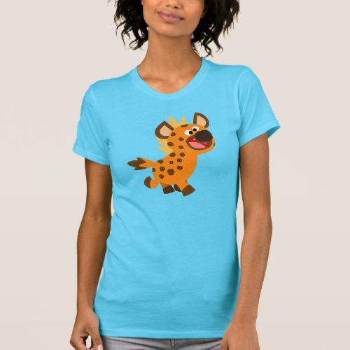 Cute Little Cartoon Hyena Women T_Shirt