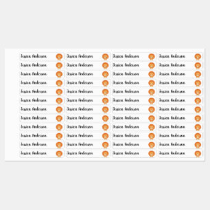 Cute LIttle Cartoon Lion Animal Art Kids' Labels