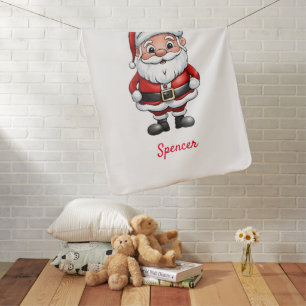 Cute Little Cartoon Santa Baby Blanket