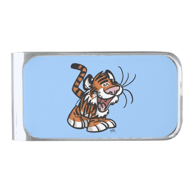 Cute Little Cartoon Tiger Money Clip (Front)