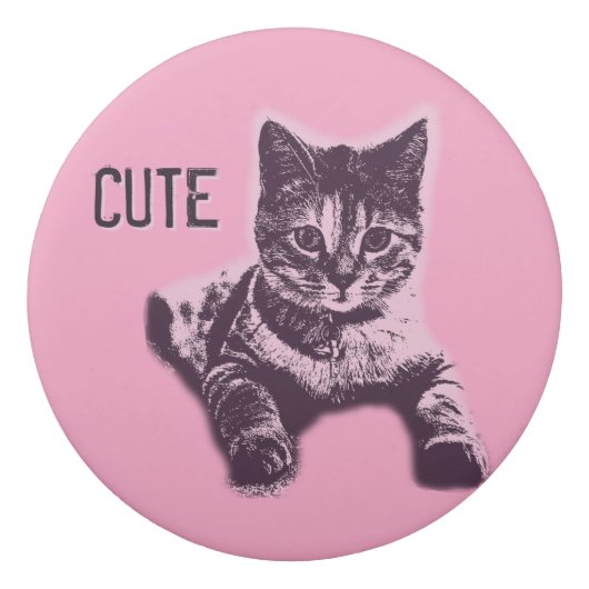 Cute Little Cat Kitten Kitty Pet Eraser (Back)