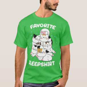 Cute Little Cats Sleeping Nap Favorite Sleep time T-Shirt