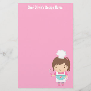 Cute Little Chef Baker Girl Recipe
