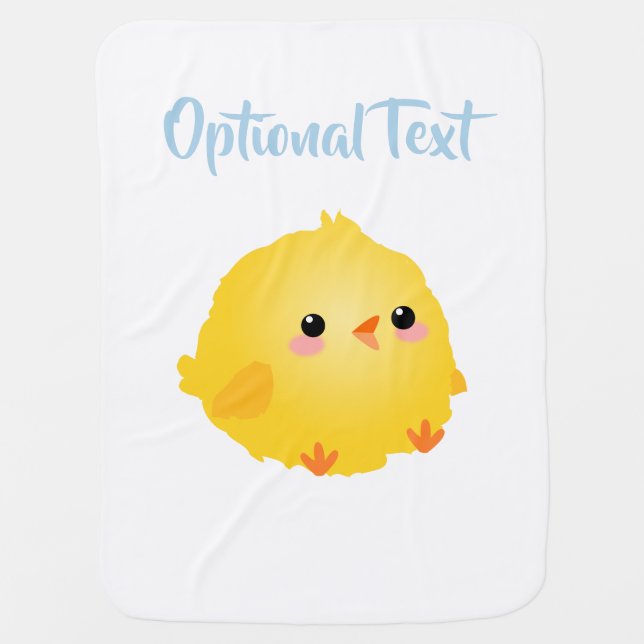 Cute Little Chick  Baby Blanket (Front)