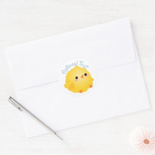 Cute Little Chick  Classic Round Sticker