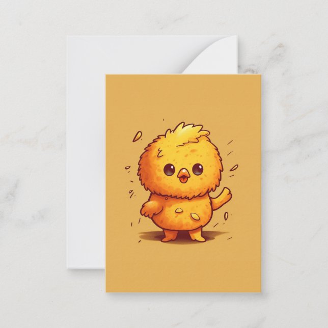 Cute little chick note card (Front)