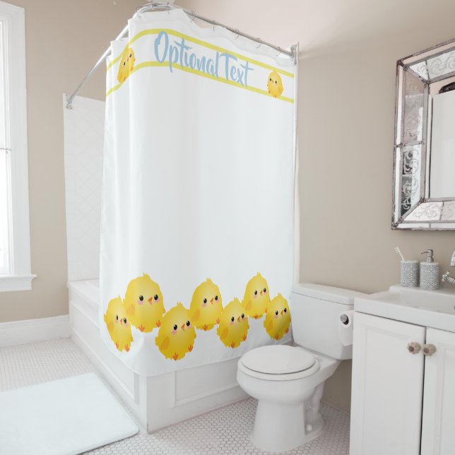 Cute Little Chick  Shower Curtain (In Situ)