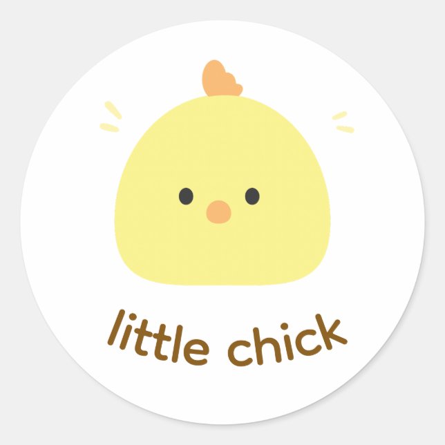 Cute Little Chick Sticker (Front)
